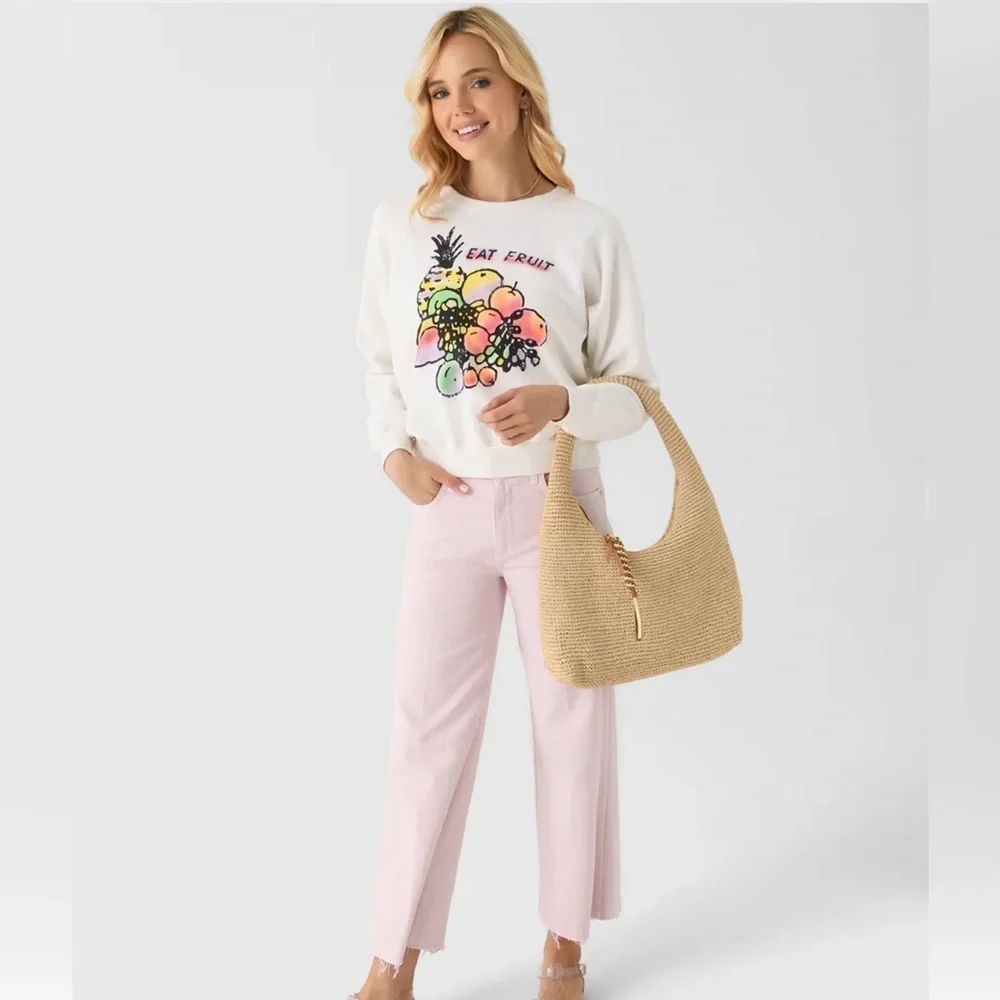 MOTHER White Cotton Sweatshirt | The Concert crew L
